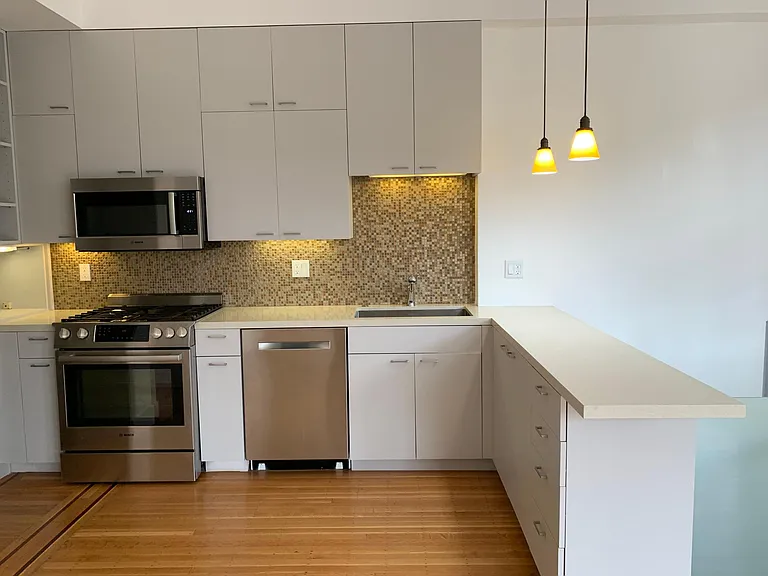 Unfurnished view of kitchen