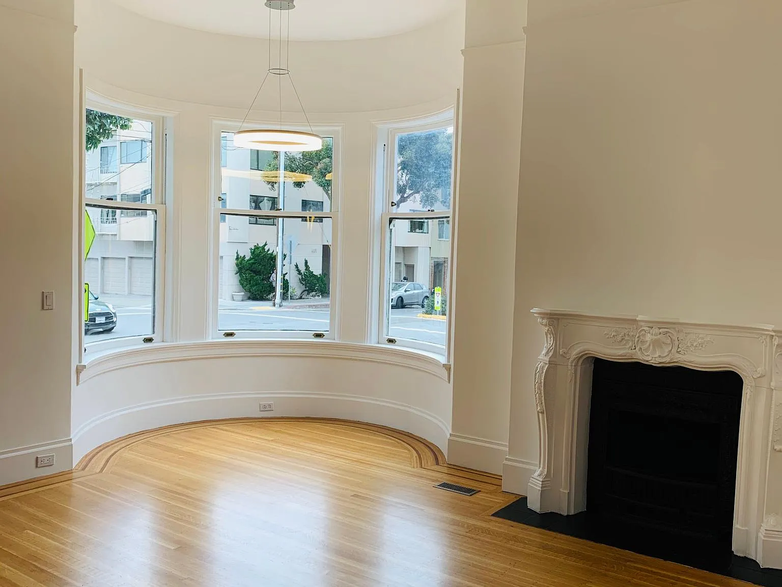Unfurnished view of living / dining area