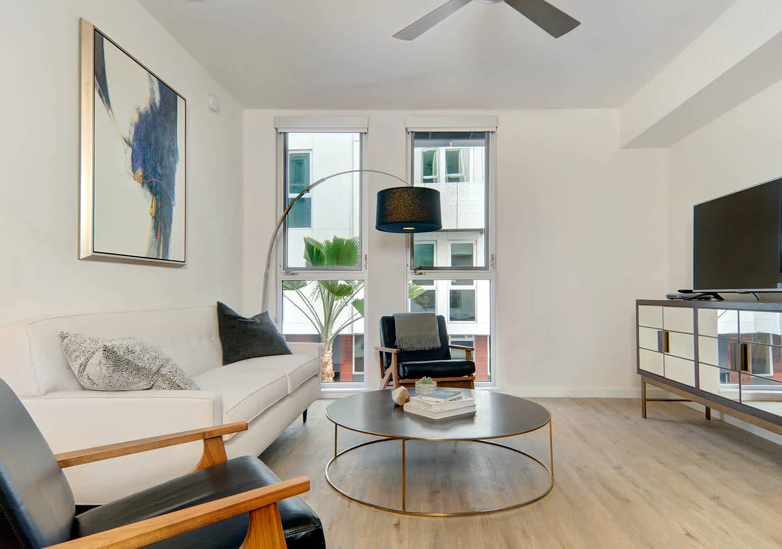 Living Room with Hard Surface Flooring
